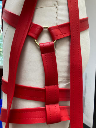 "Ribbon Wrapped Harness" Detail