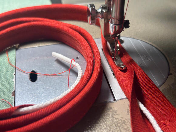 "Red Screen" Corset Binding